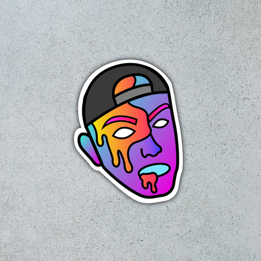 Neon Grime Face [Sticker]