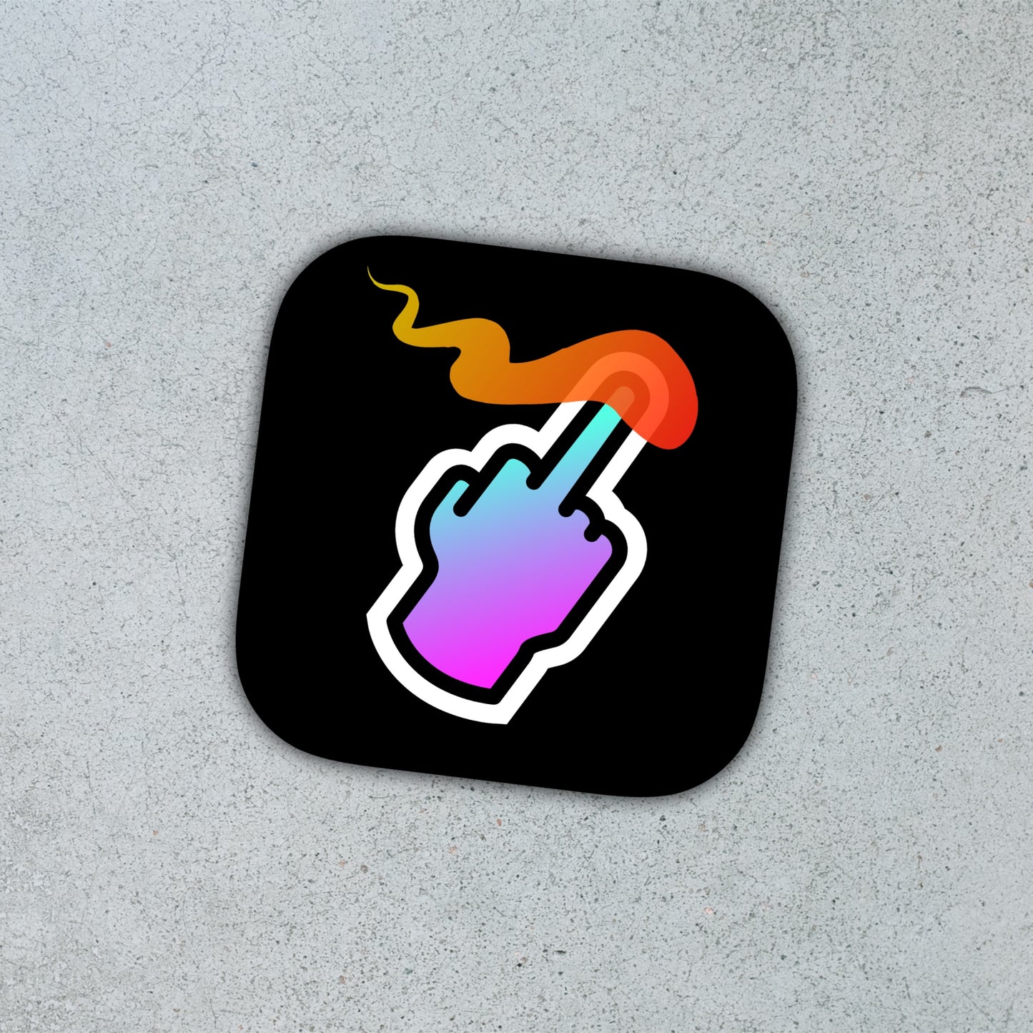 Flaming F**k You [Sticker]