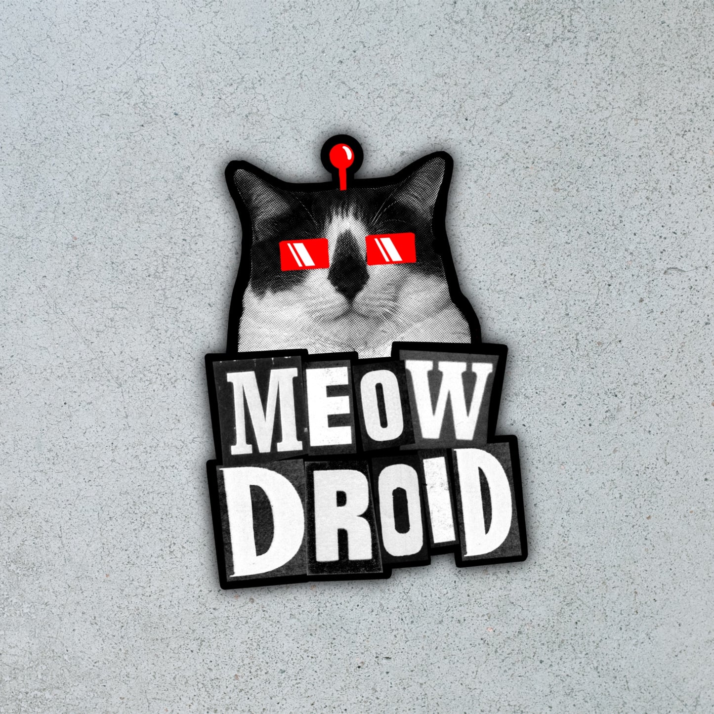 "MeowDroid" Pooter [Sticker]