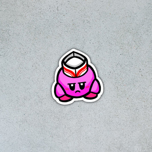 Disgruntled Service Industry Kirby [Sticker]
