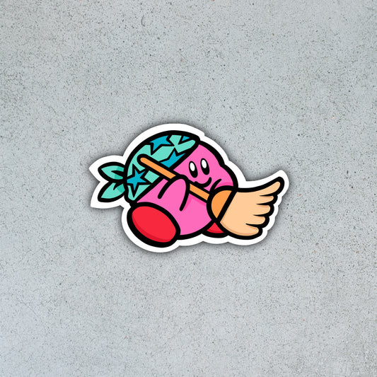 Cleanin' Kirby [Sticker]